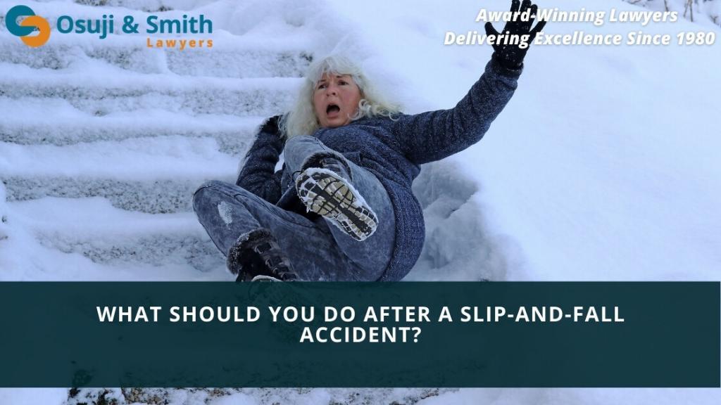 Calgary long winter - What should you do after a slip-and-fall accident in Calgary