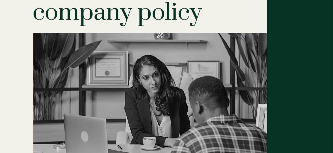 Firing an employee for breach of company policy